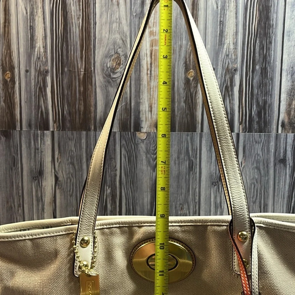 RARE: Coach-Pierre Le Tan Collab Beach Umbrella Canvas Tote with card holder. - Picture 8 of 16